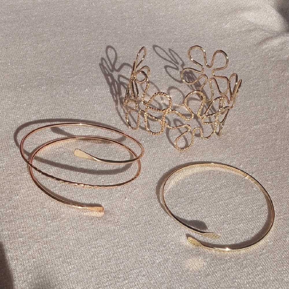 Gold Arm Cuffs